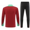 Portugal Trainings Sweatshirt Quarter-zip 2024-25 Rode - Kids